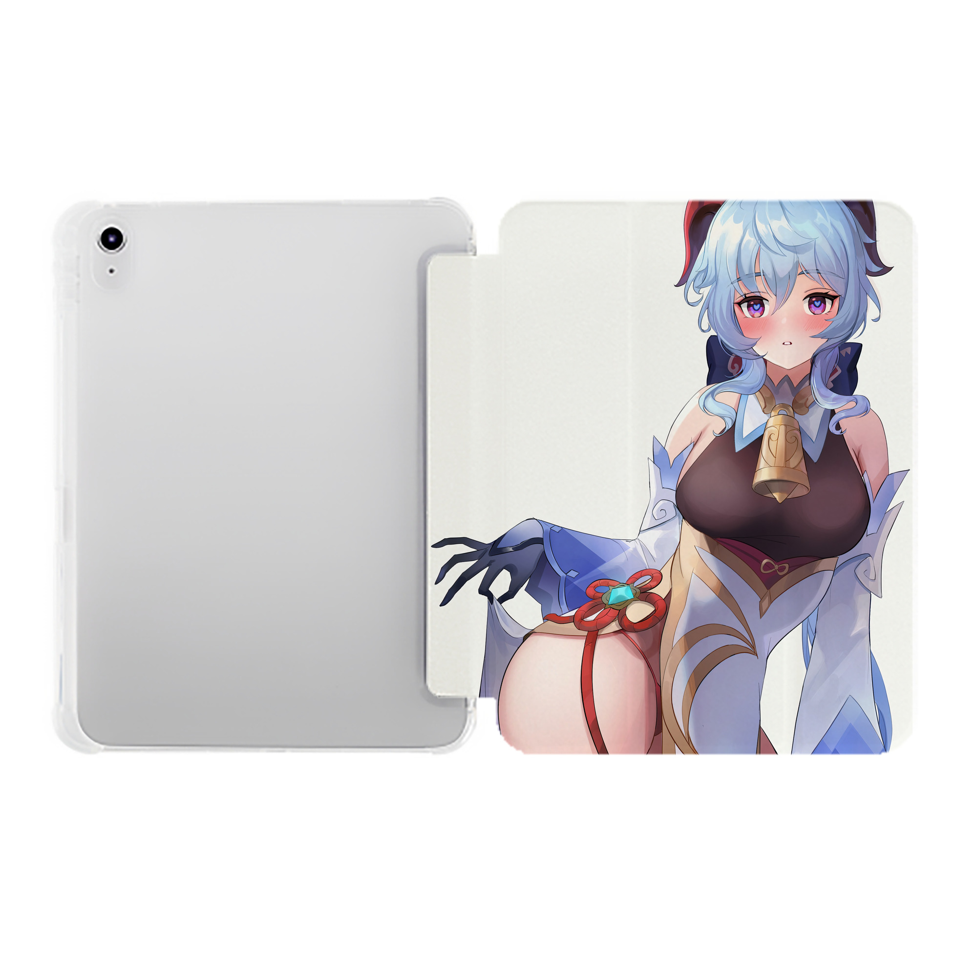 げんし神 genshin IPad ケース ペン収納付き 三つ折りスタンド PUレザー×シリコン 対応機種9.5/10.5/10.9インチ